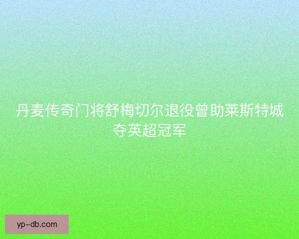 丹麦传奇门将舒梅切尔退役曾助莱斯特城夺英超冠军